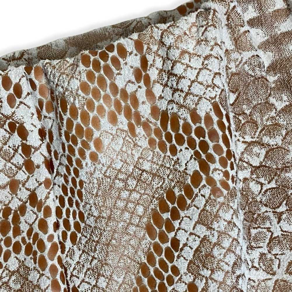 Designer LIOR PARIS Snake Print Textured Fabric P… - image 5