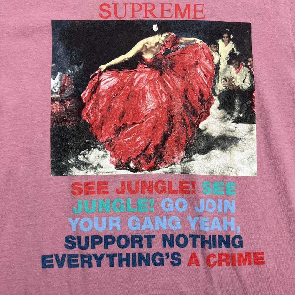 Supreme SS16 Supreme Dancer Tee Pink - image 1