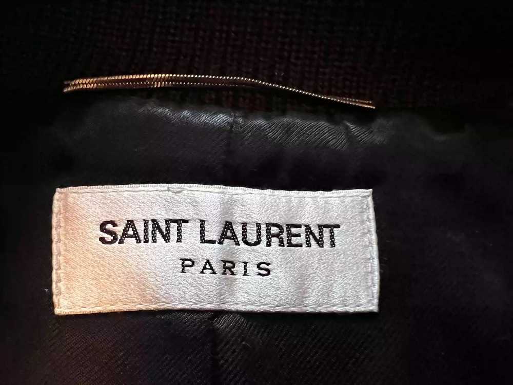 Yves Saint Laurent saint laurent wool patchwork l… - image 3