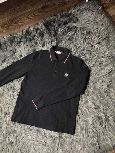 Luxury × Moncler Moncler Polo Long Sleeve Shirt