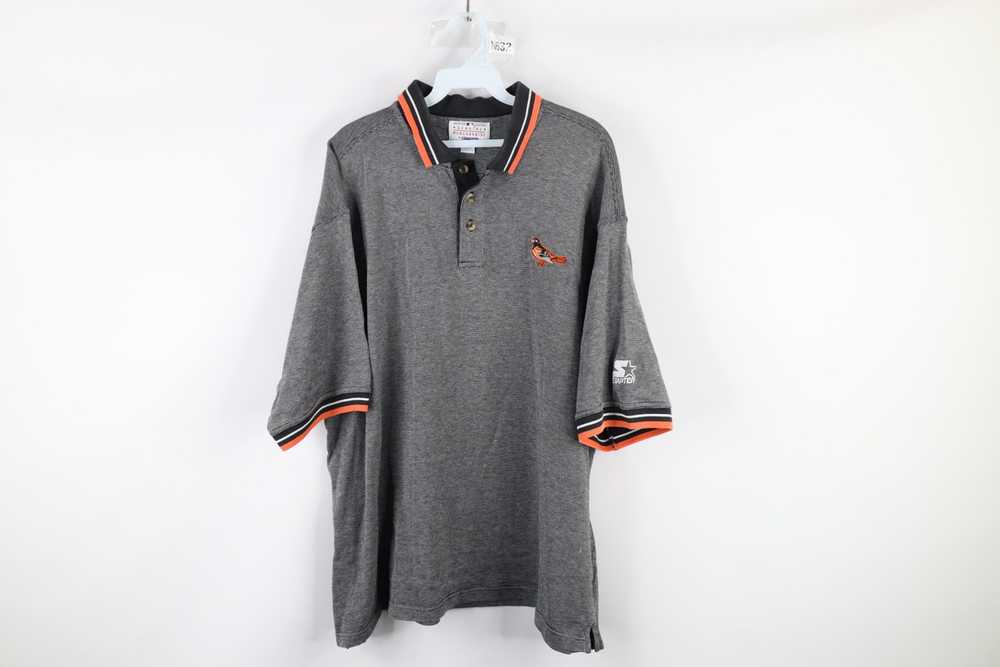 1990s Vintage Starter Clevland Browns Polo shirt LARGE 海外 即決-