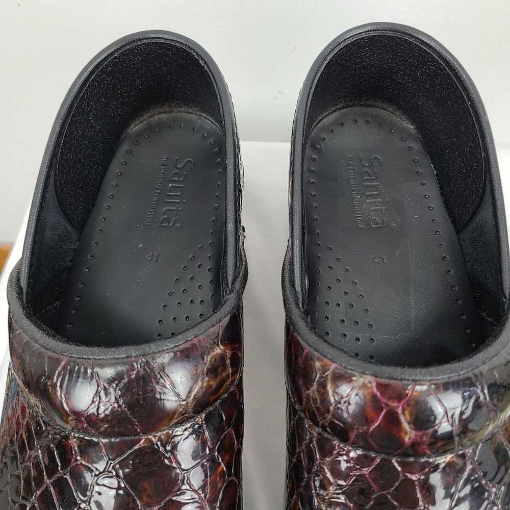 Other UK Sanita Croc Embossed Patent Leather Clog… - image 6