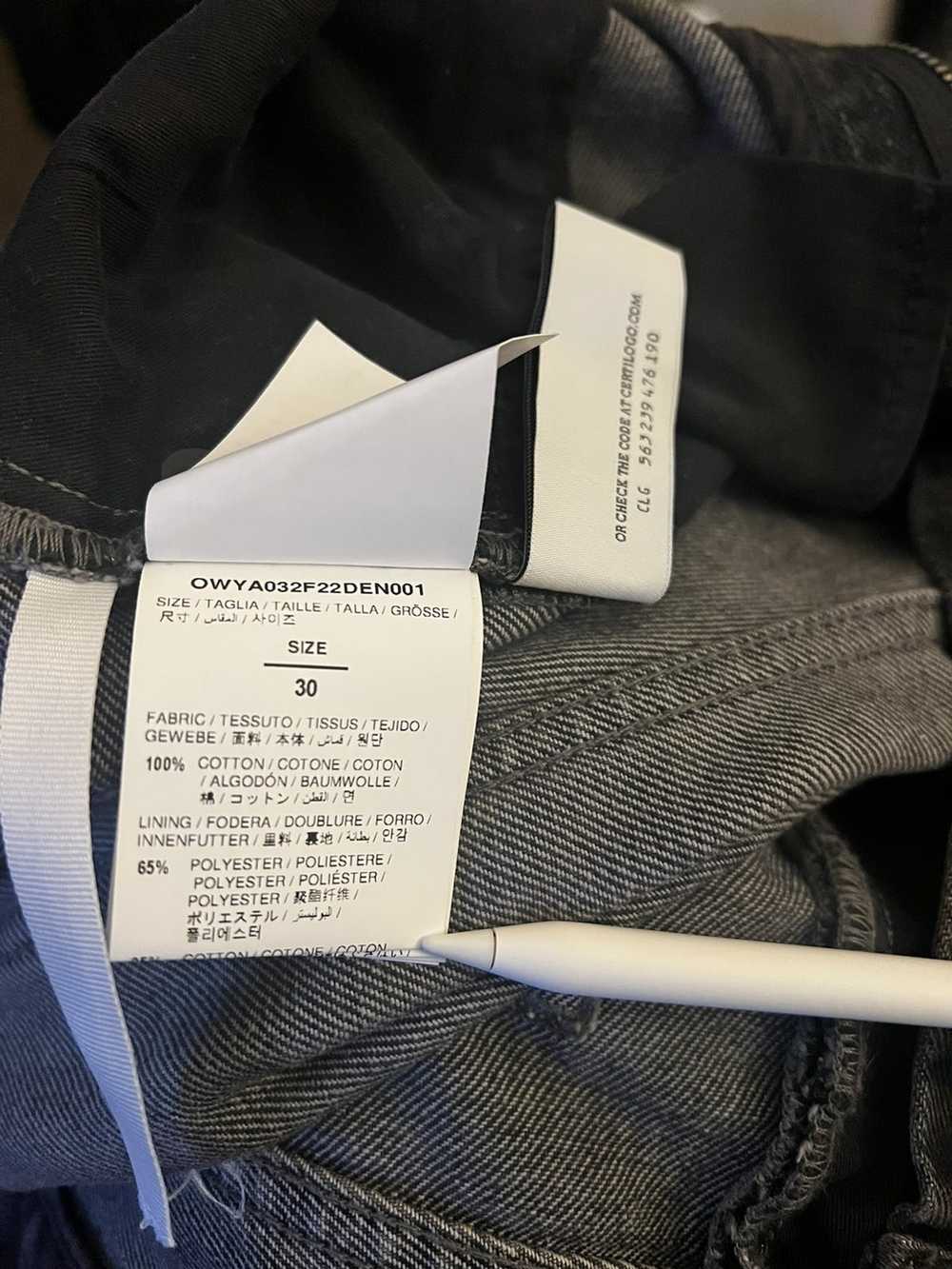 Off-White Off white grey denim - image 7