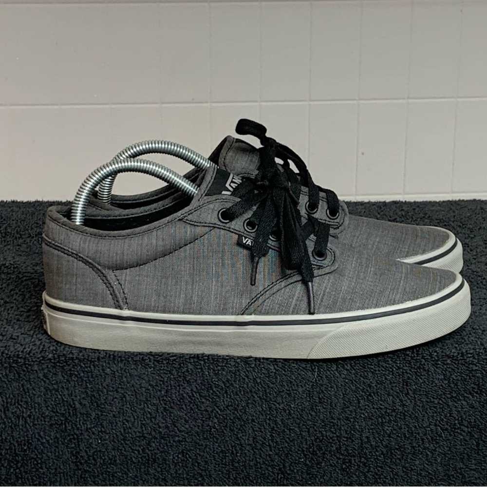 Vans VANS ATWOOD GRAY CANVAS SKATER SHOES Size 8 … - image 1