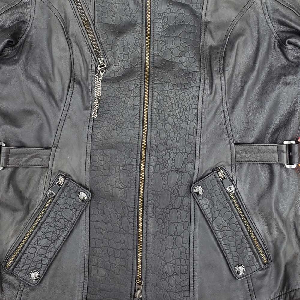 Harley Davidson × Vintage Vintage Y2K Cowhide Har… - image 3