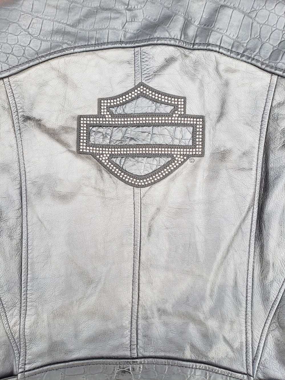 Harley Davidson × Vintage Vintage Y2K Cowhide Har… - image 4