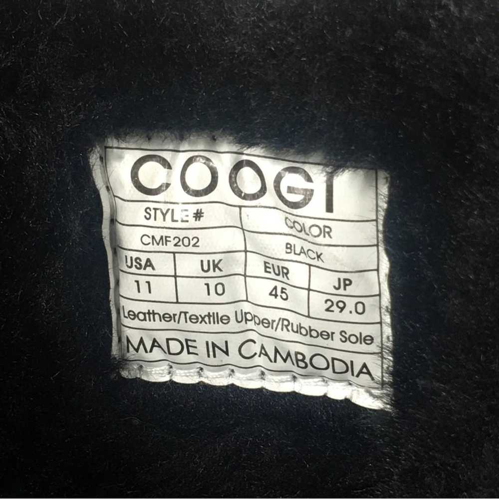 Coogi NWOT COOGI Australia 11 Men’s Black Leather… - image 6