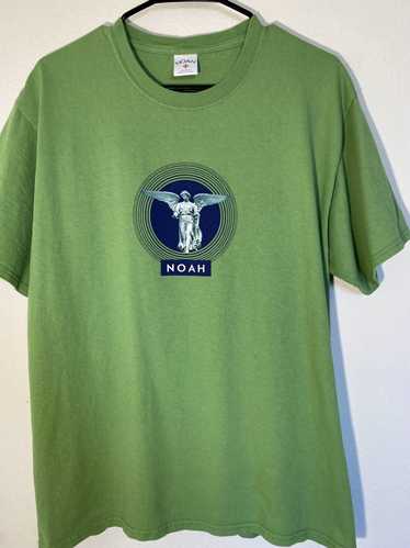 Noah Noah T-shirt Green Tee Blue Angel Print Logo - image 1