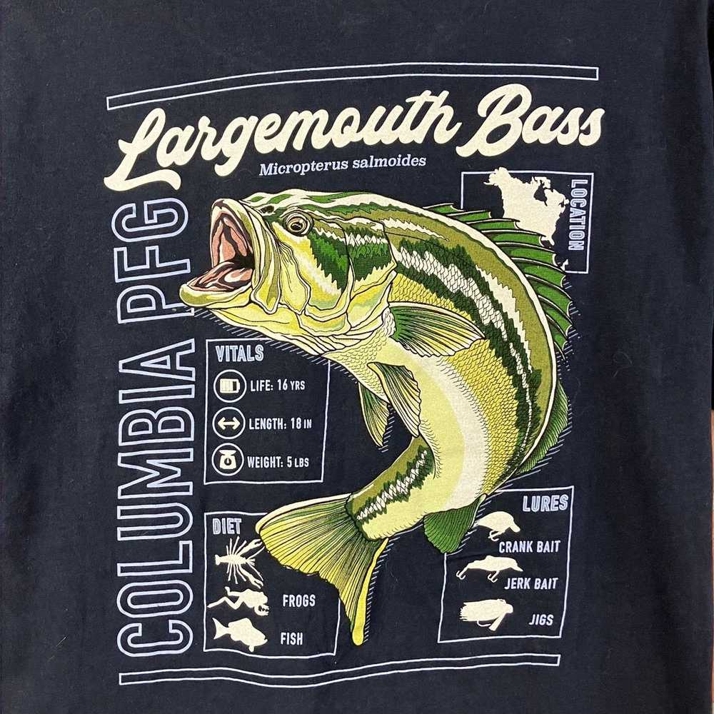 Columbia Columbia PFG Navy Largemouth Bass Fish G… - image 3