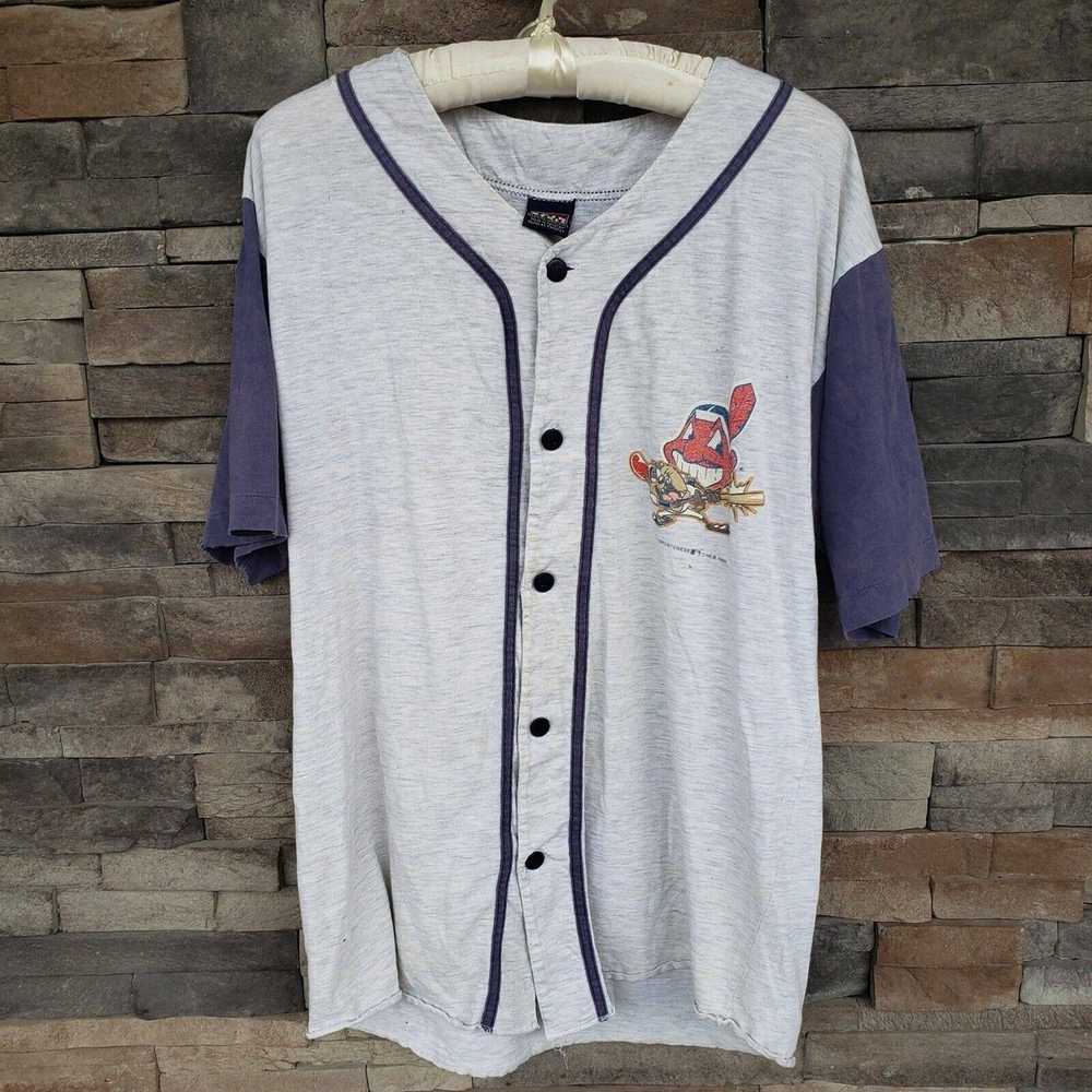 Vintage Vintage 90s TAZ Cleveland Indians Basebal… - image 2