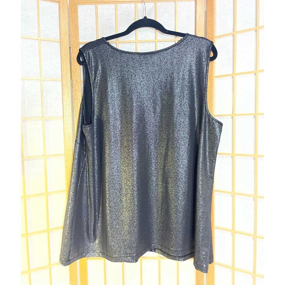 Other Catherine's 2X Sleeveless Glitter Blouse - image 6