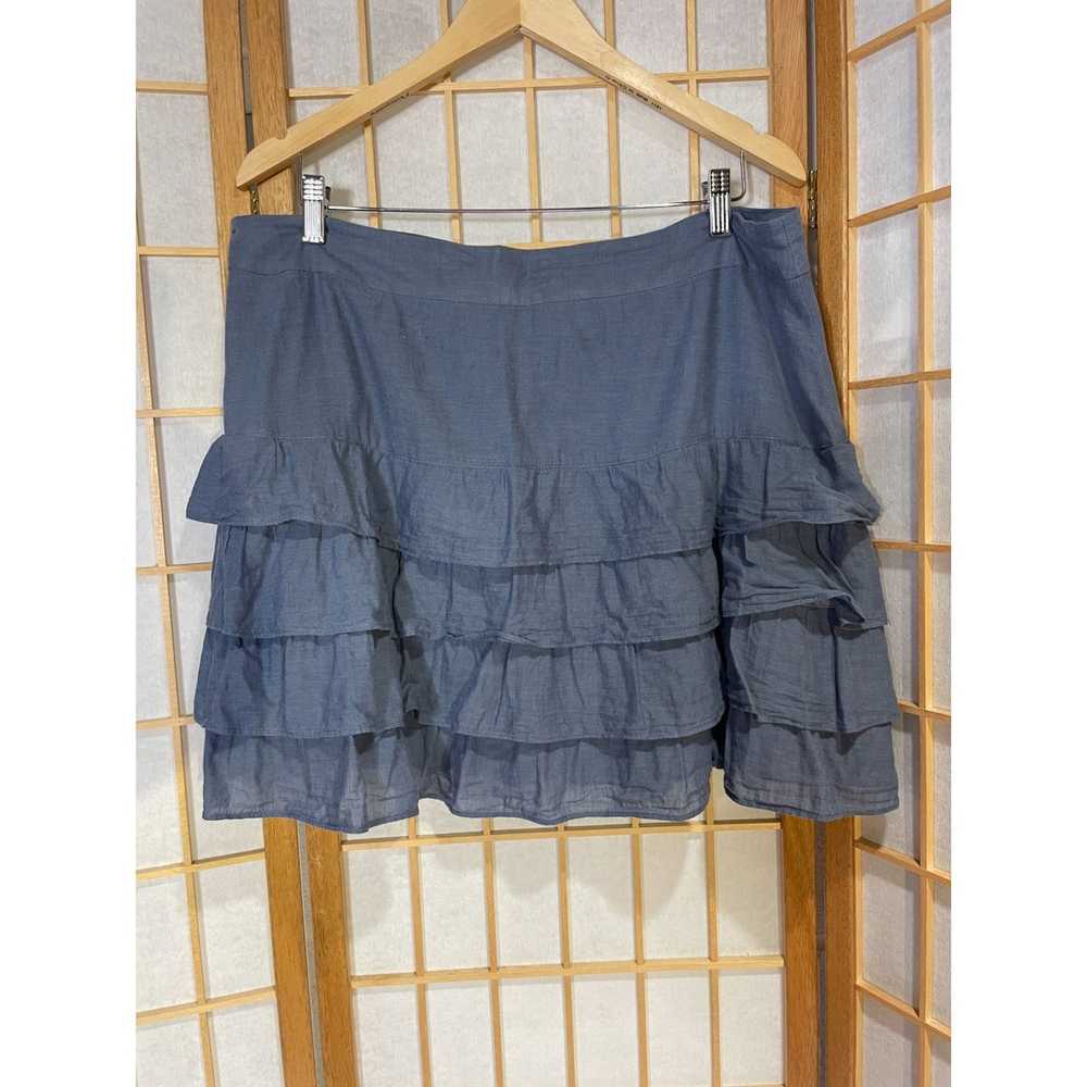 Ann Taylor LOFT Sz 14 Tiered Skirt - image 7