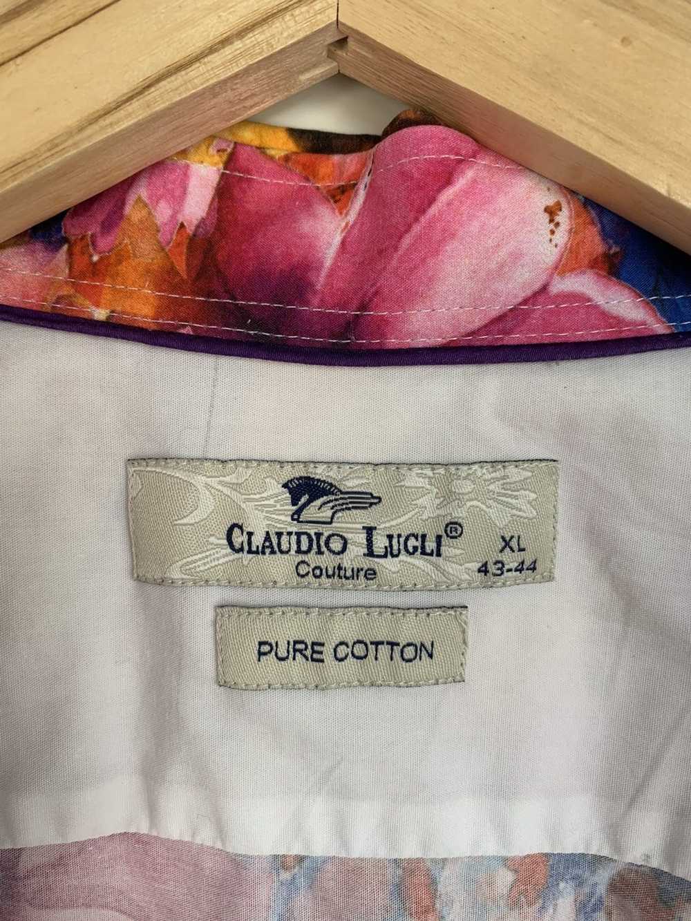 Rare Colorful Claudio Lugli Men’s Shirt Adult L/XL - image 2