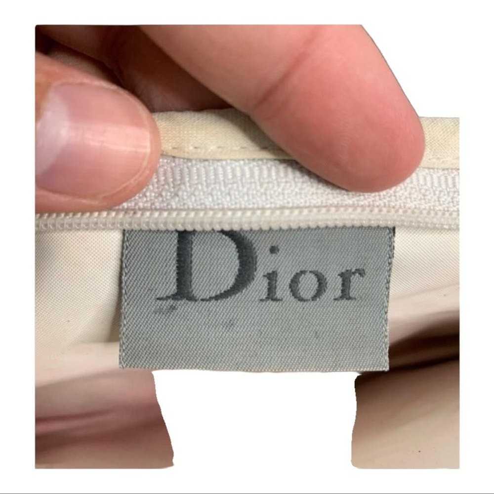 Dior Christian Dior Trotter Canvas Pouch Pile Blu… - image 6
