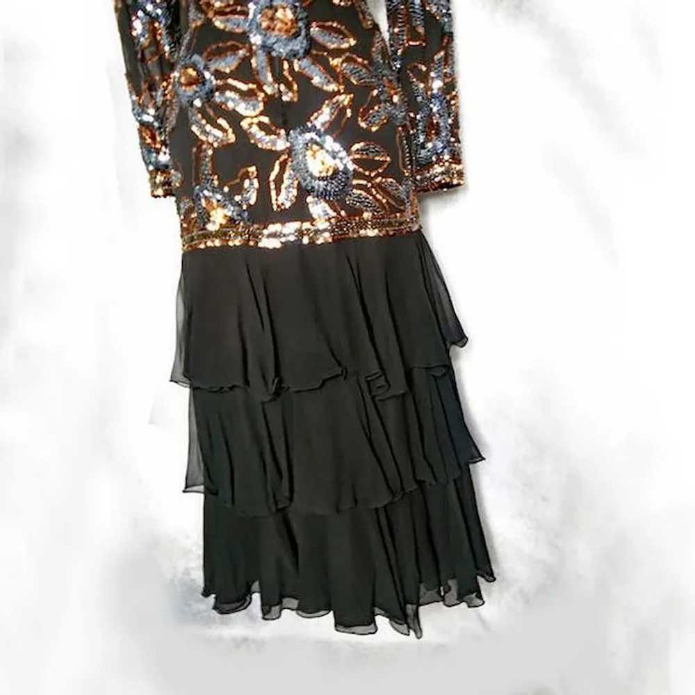 Long Sleeve Formal Sequin Maxi, Swee Lo Black Chi… - image 8