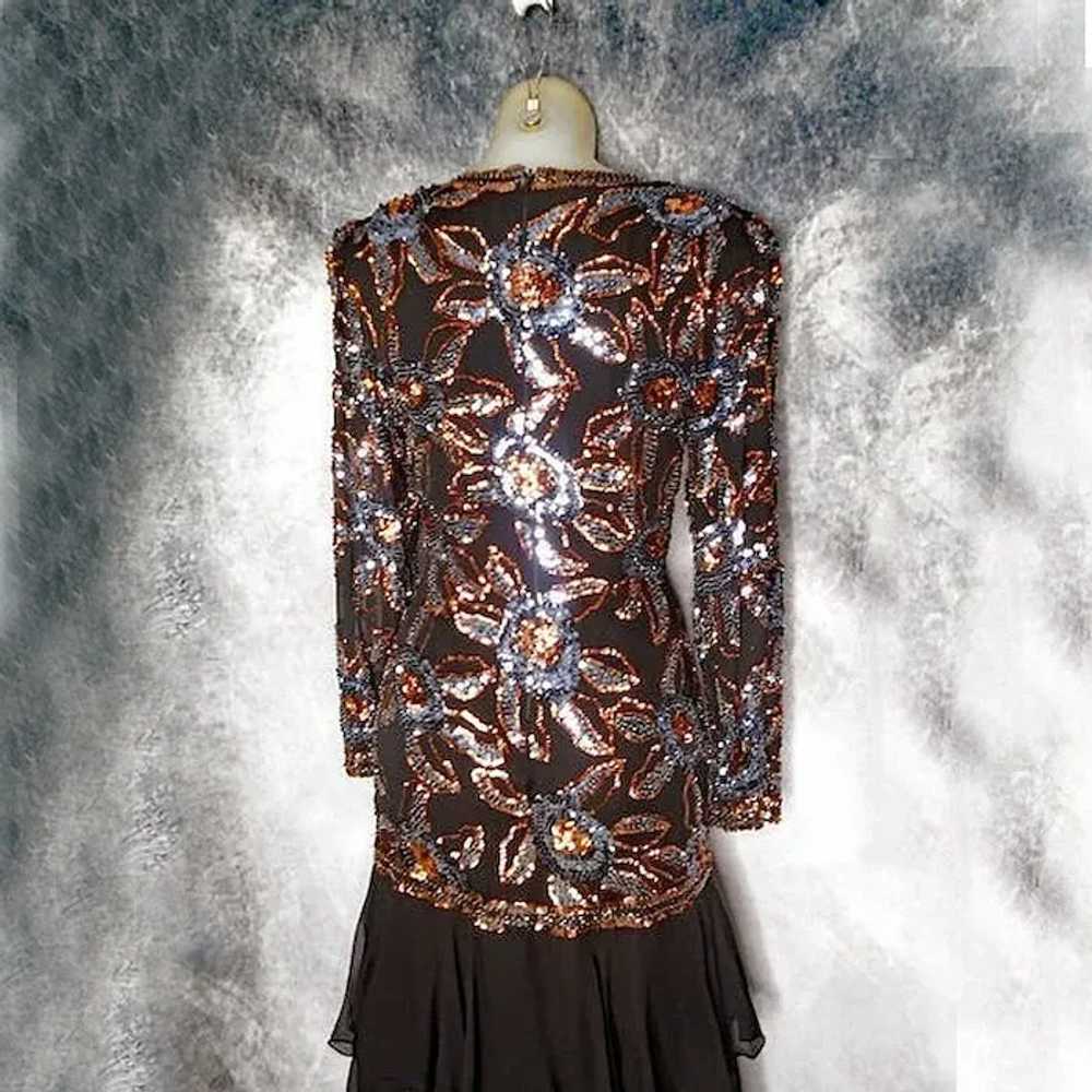 Long Sleeve Formal Sequin Maxi, Swee Lo Black Chi… - image 9