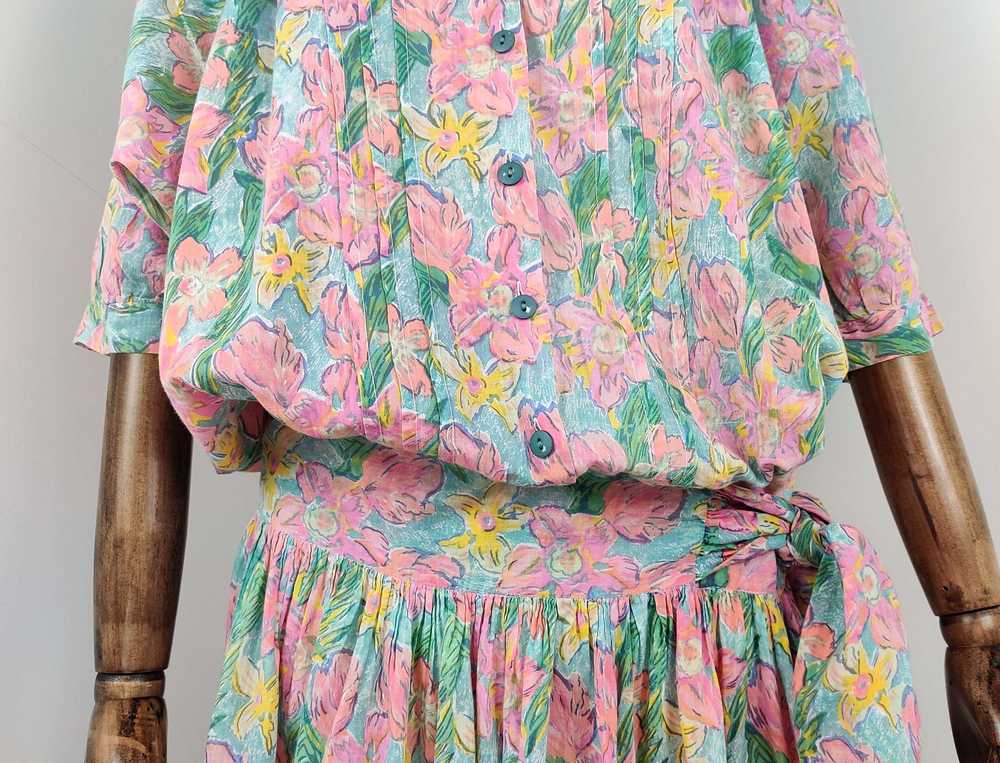 1980s Anokhi Summer Cotton Dress - image 2