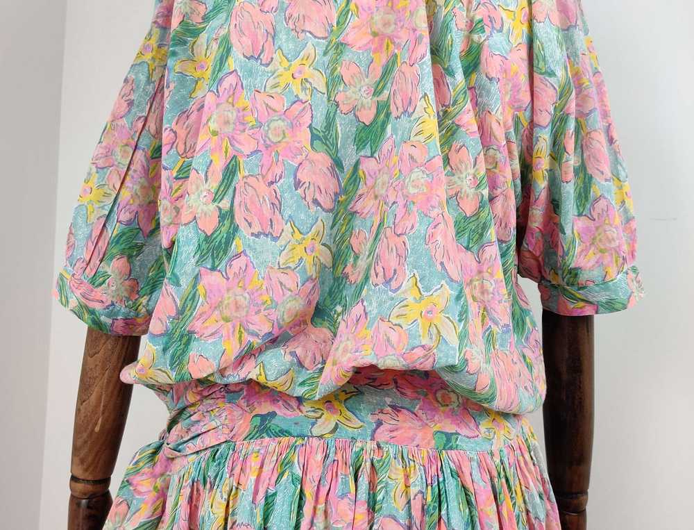 1980s Anokhi Summer Cotton Dress - image 5