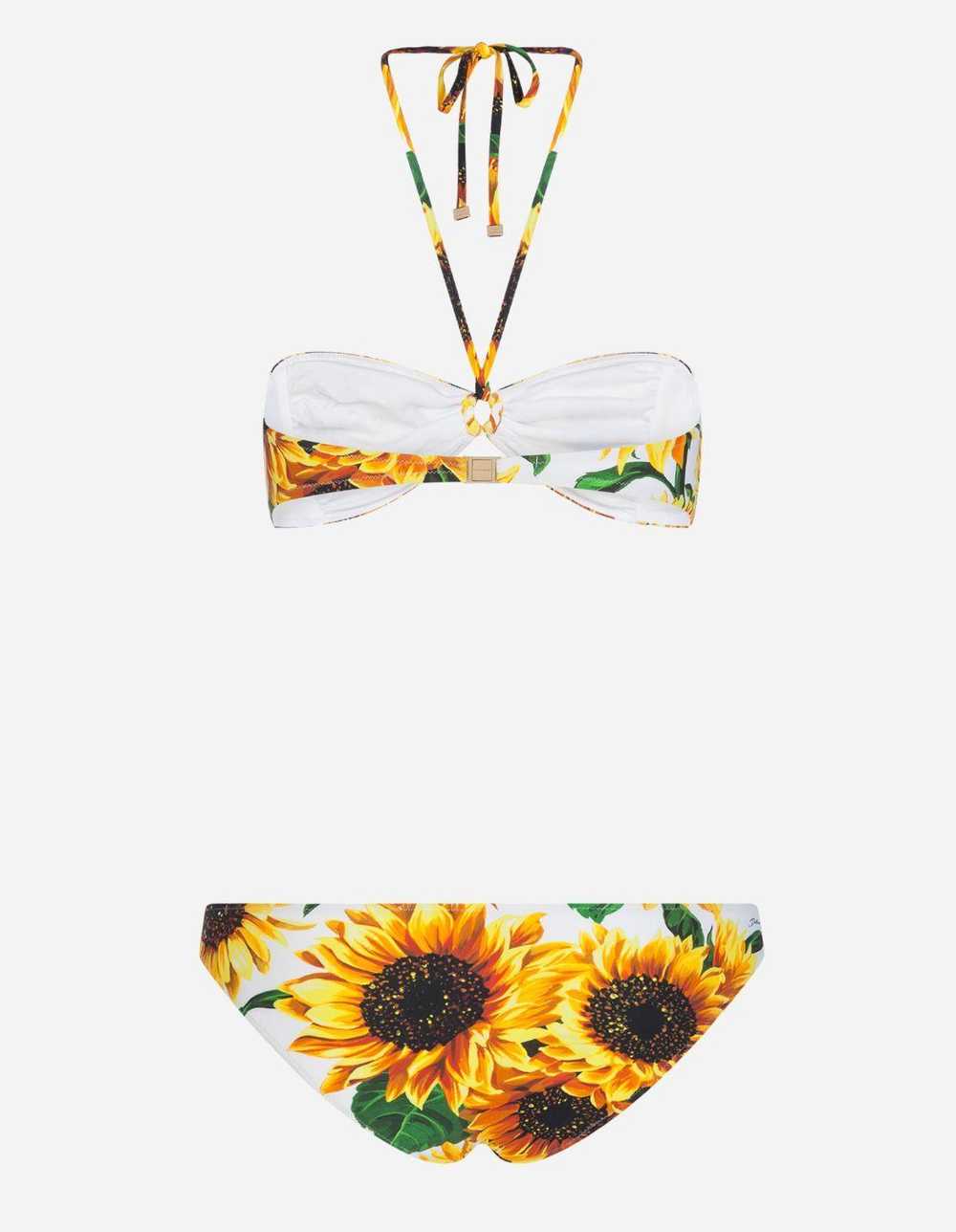 Dolce & Gabbana Sunflower Printed Two Piece Bikini - image 2