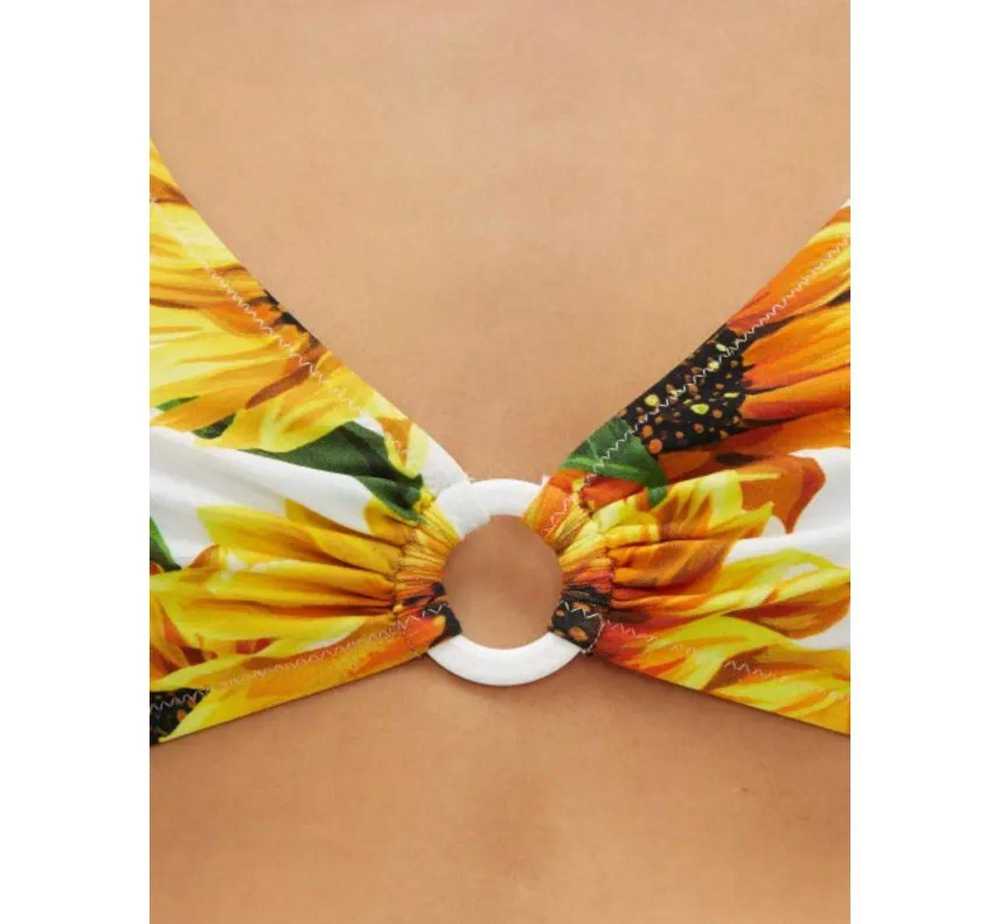 Dolce & Gabbana Sunflower Printed Two Piece Bikini - image 4