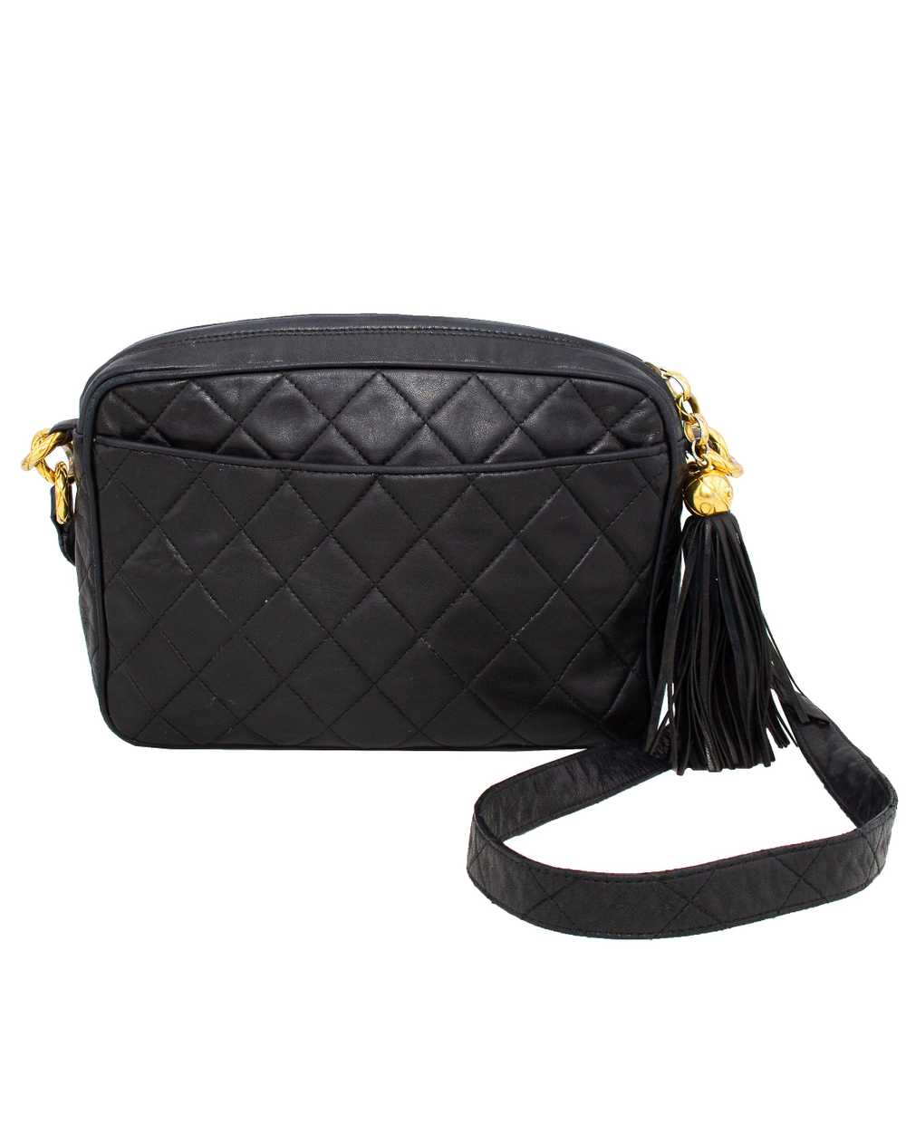 Chanel Quilted Leather Crossbody Bag - image 1