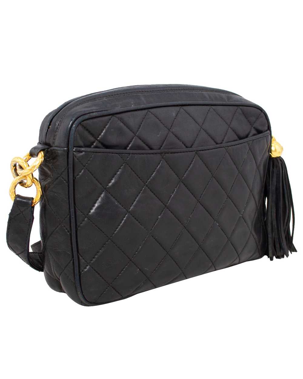 Chanel Quilted Leather Crossbody Bag - image 2