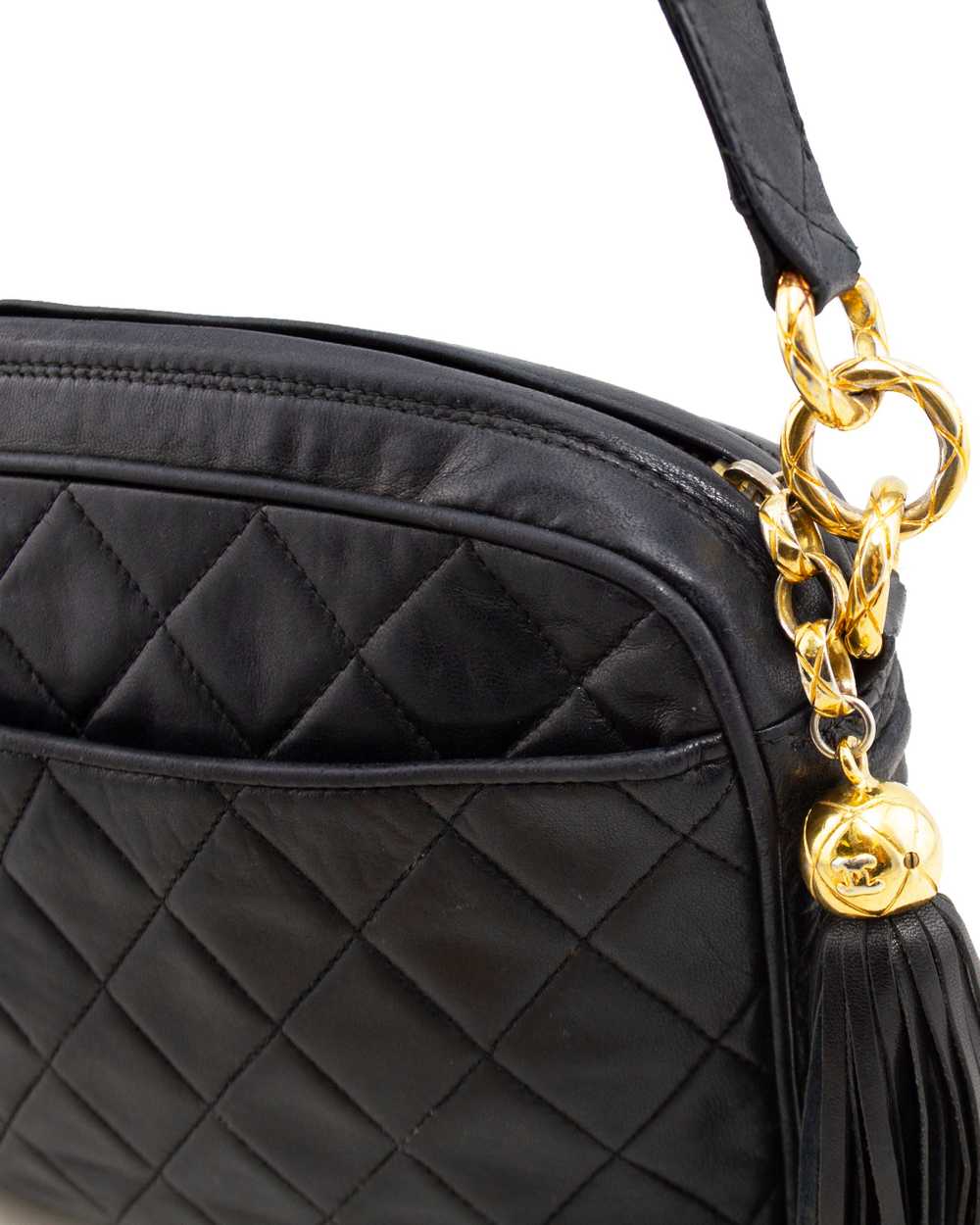 Chanel Quilted Leather Crossbody Bag - image 3