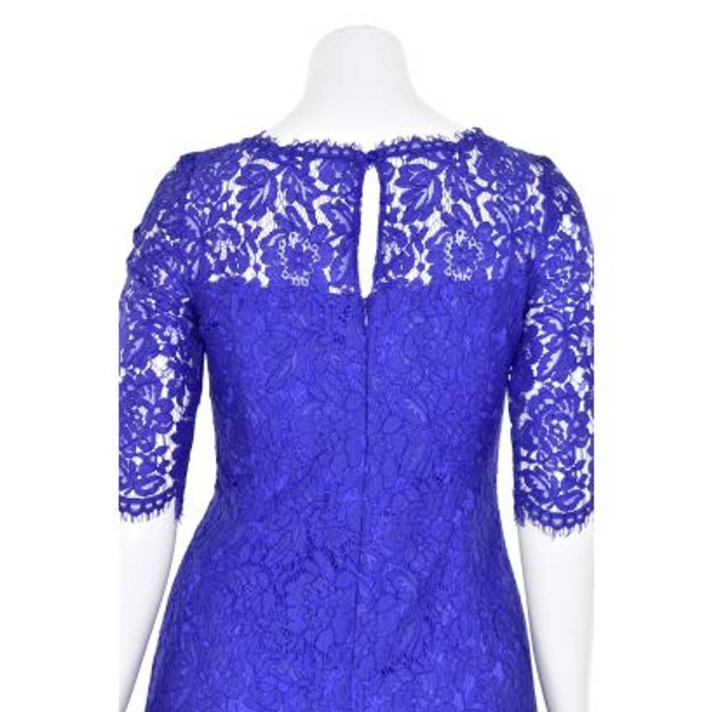 Eliza J Cobalt Blue Lace Short Sleeve Flared Mini… - image 7