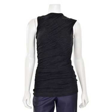 Narciso Rodriguez Sleeveless Ruched Wool T-Shirt … - image 1