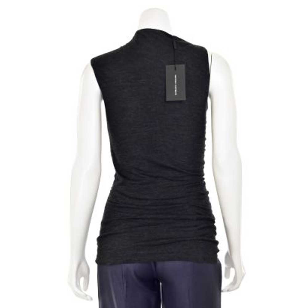 Narciso Rodriguez Sleeveless Ruched Wool T-Shirt … - image 5