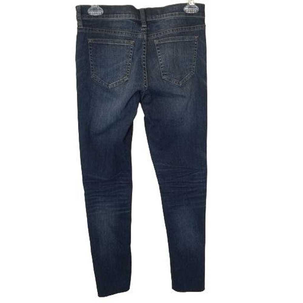 J.Crew J. Crew 26 Dark Wash Denim Distressed Reid… - image 8