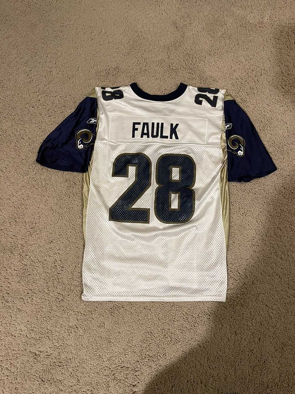 Reebok Throwback St Louis Rams Marshall Faulk Jer… - image 1