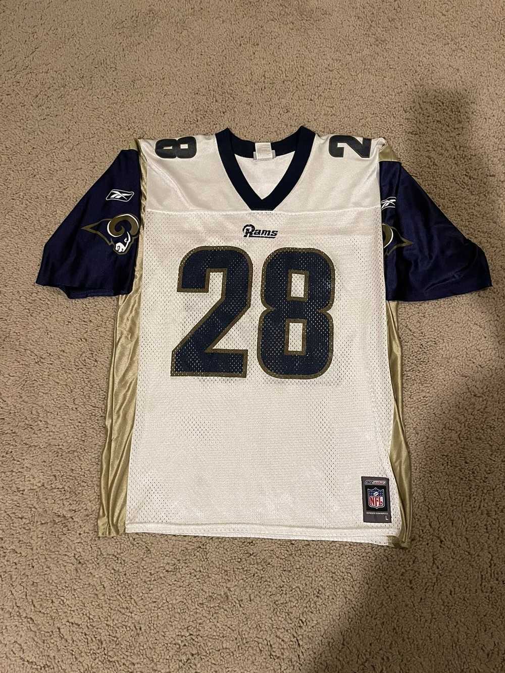 Reebok Throwback St Louis Rams Marshall Faulk Jer… - image 2