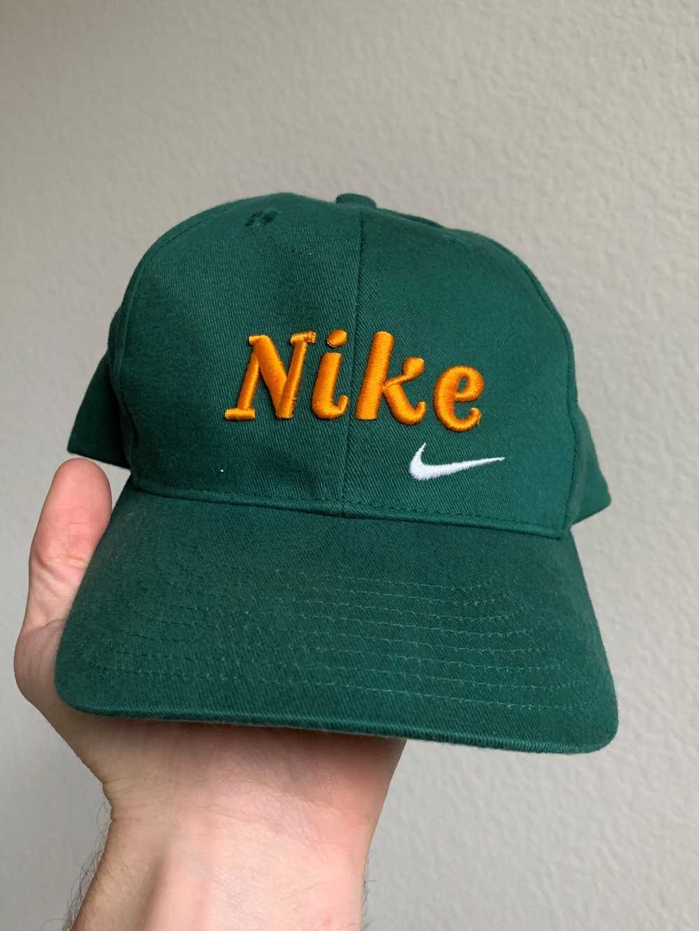 Nike × Vintage 1990s NIKE EMBROIDERED LOGO HAT / … - image 1