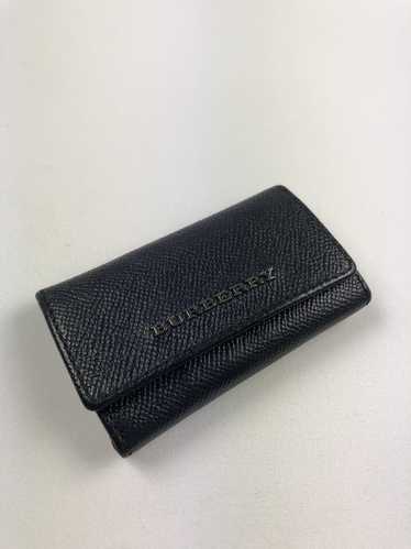 Leather key ring Burberry Black in Leather - 26944568