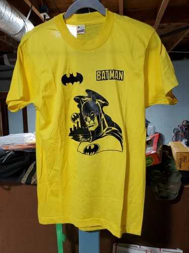 70's BATMAN グラフィック Tシャツ ヴィンテージ Vtg 70s 80s Single-Stitch Batman Comic Font Bat Sign Blue T
