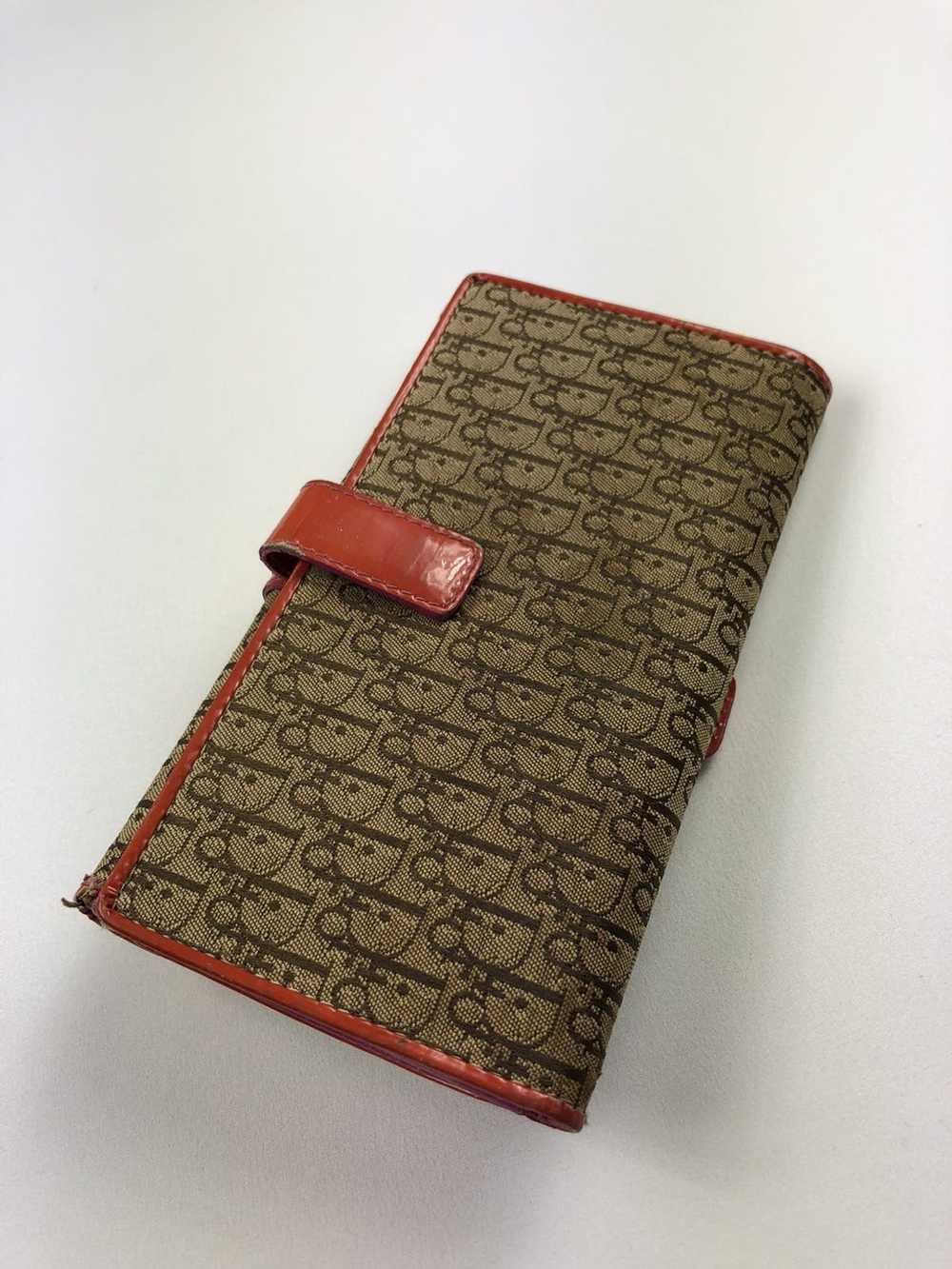 Dior Dior brown leather long wallet - image 3