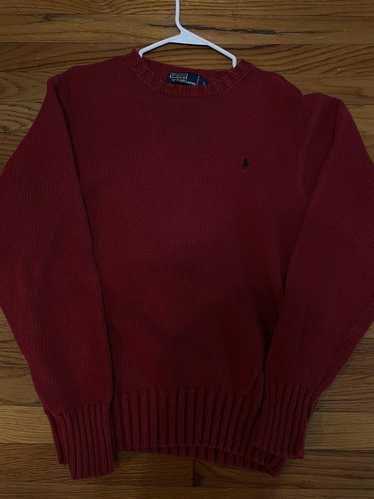 Polo Ralph Lauren Vintage Red Polo Knitted Sweater