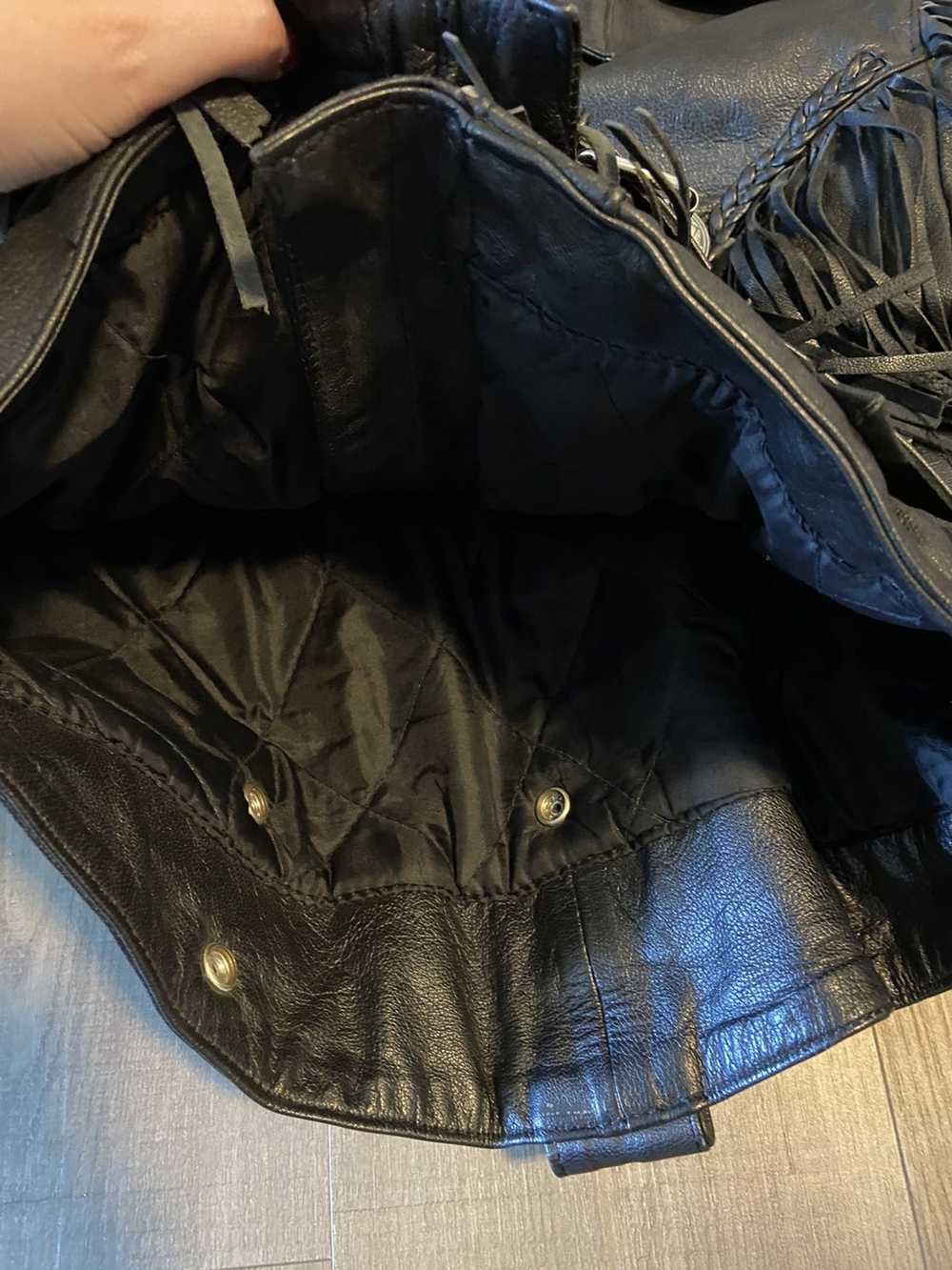 Leather Jacket × Vintage Vintage 80s genuine leat… - image 4