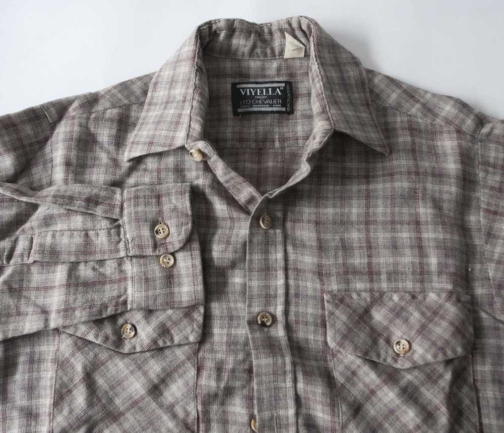 Vintage × Viyella Viyella Shirt Flannel Plaid Woo… - image 2