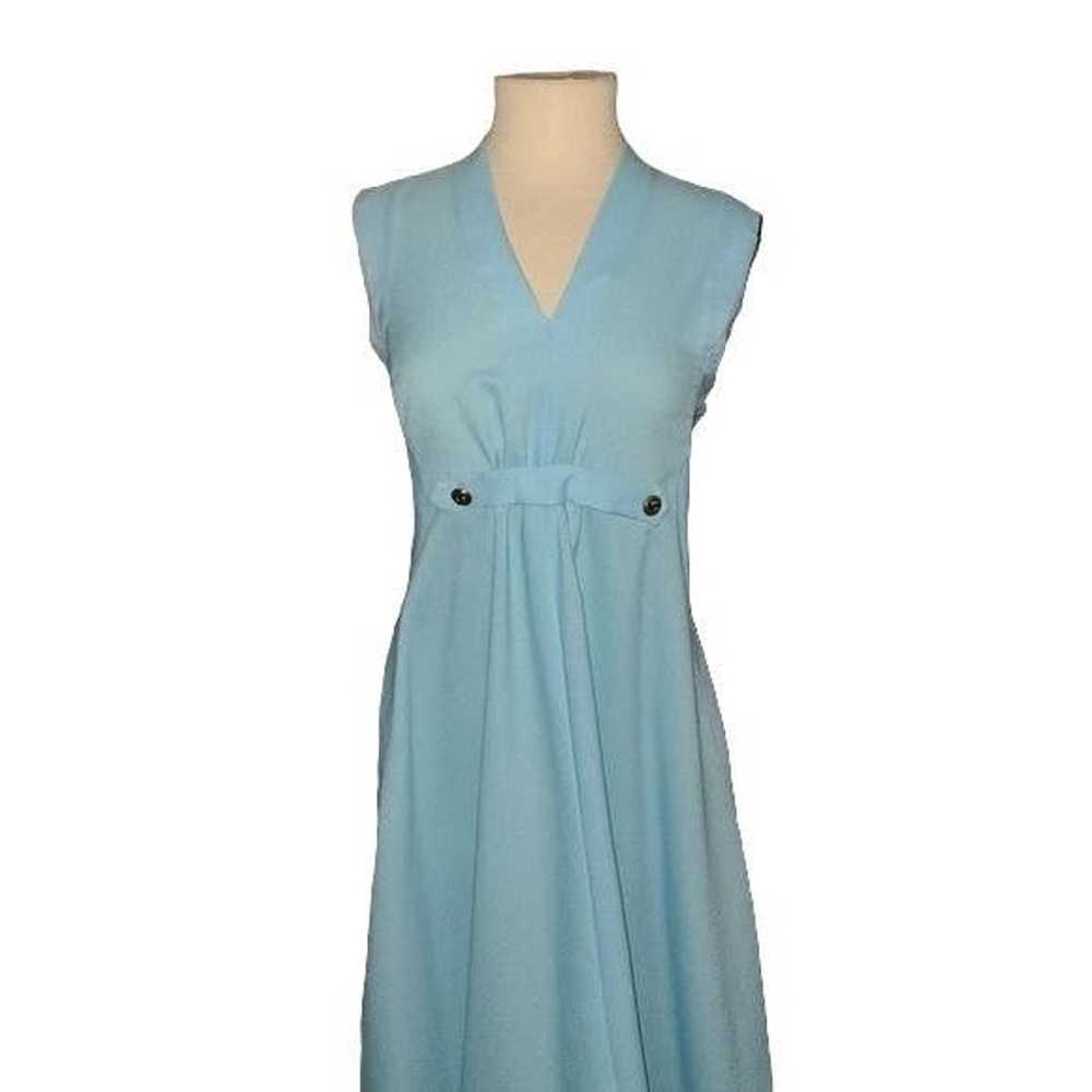 Vintage Vintage Handmade Floor Length Blue Dress - image 1