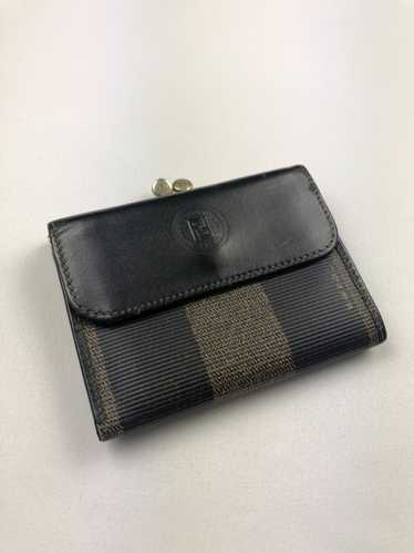 Fendi Fendi FF striped leather wallet