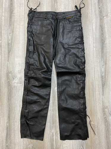 Vintage Vintage leather pants bondage Motorcycle t