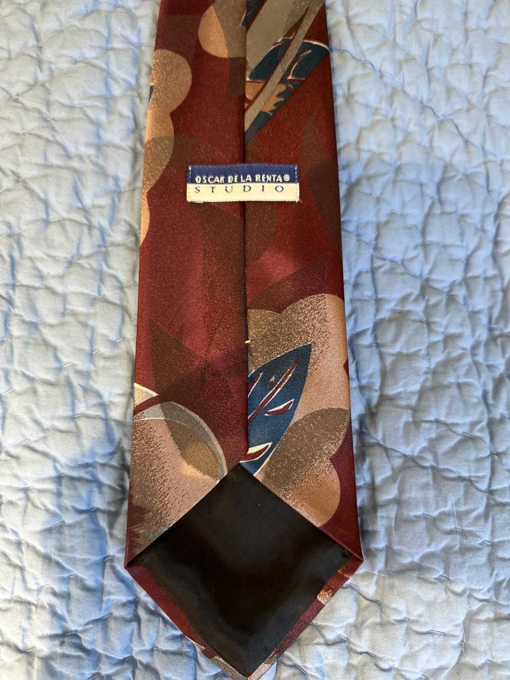 Designer Oscar De La Renta Tie - image 3