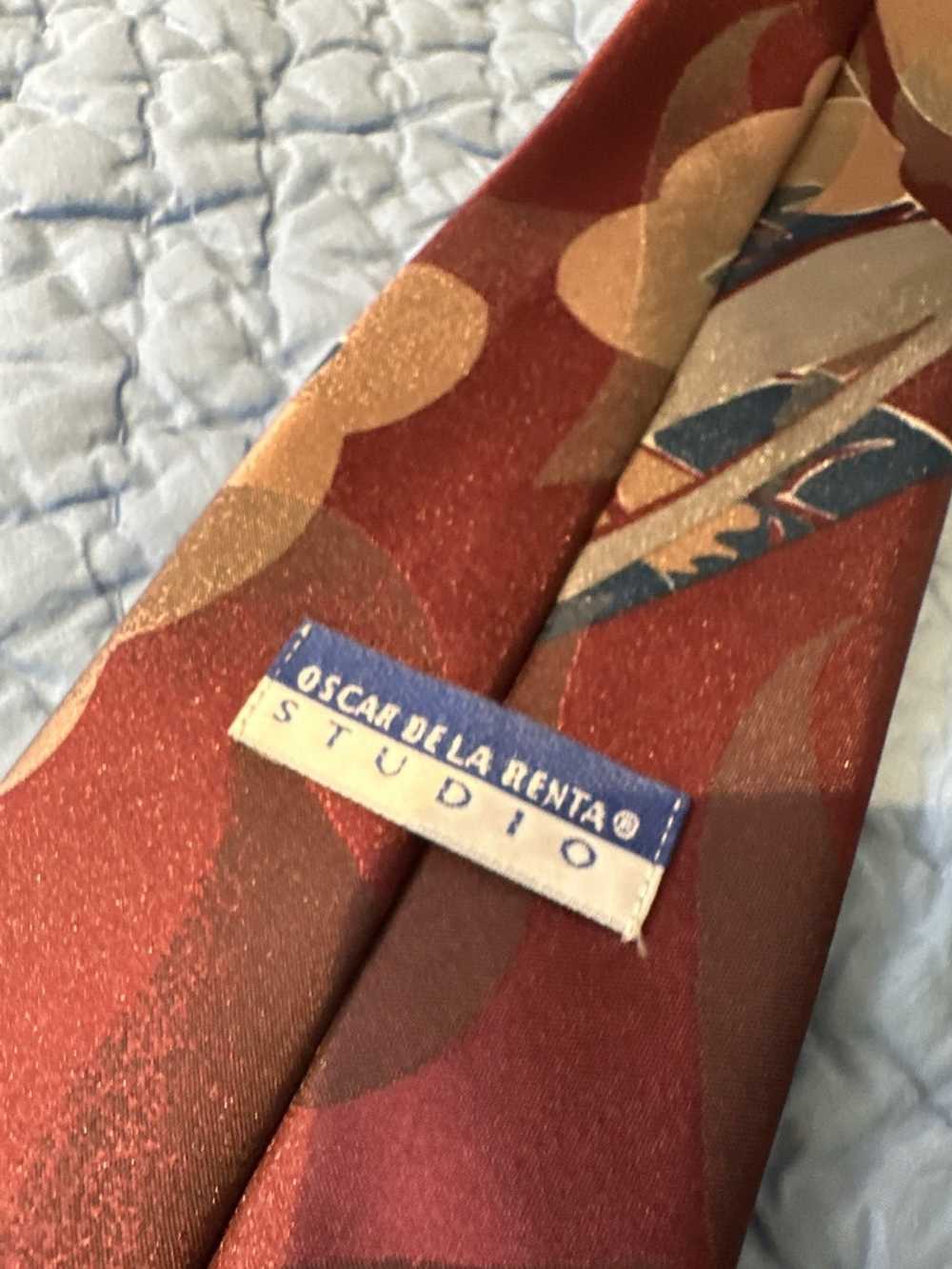 Designer Oscar De La Renta Tie - image 4