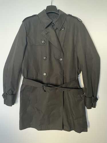 LOUIS VUITTON Vintage LV Monogram Trench Coat #36 Gray Polyester Button  RankAB+