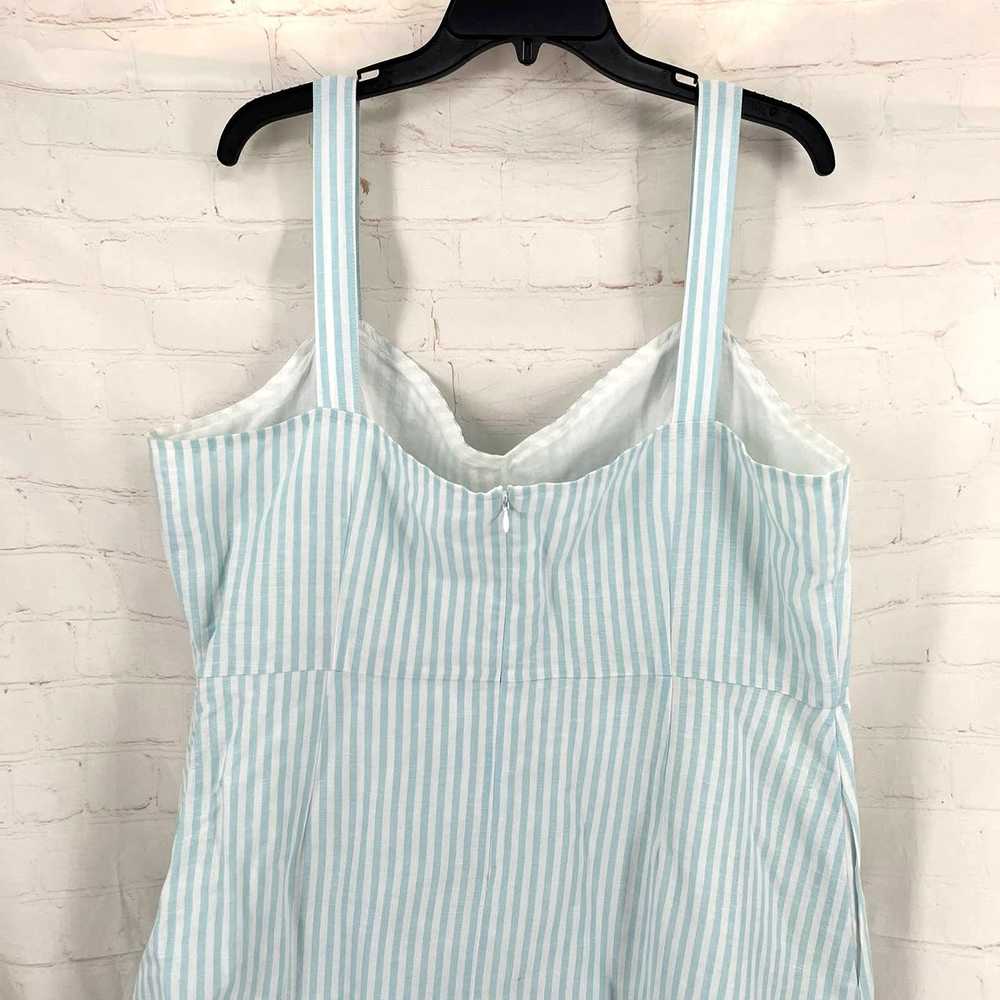 Gap Gap Cami linen blue striped dress 20 - image 6