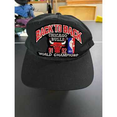 RARE CHICAGO BULLS 6 TIME NBA CHAMPIONSHIP HAT/CAP 91,92,93,96,97,98