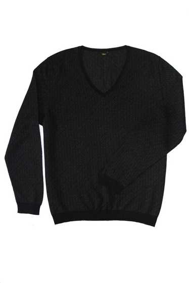 Fendi Fendi cashmere , silk , wool monogram v-neck