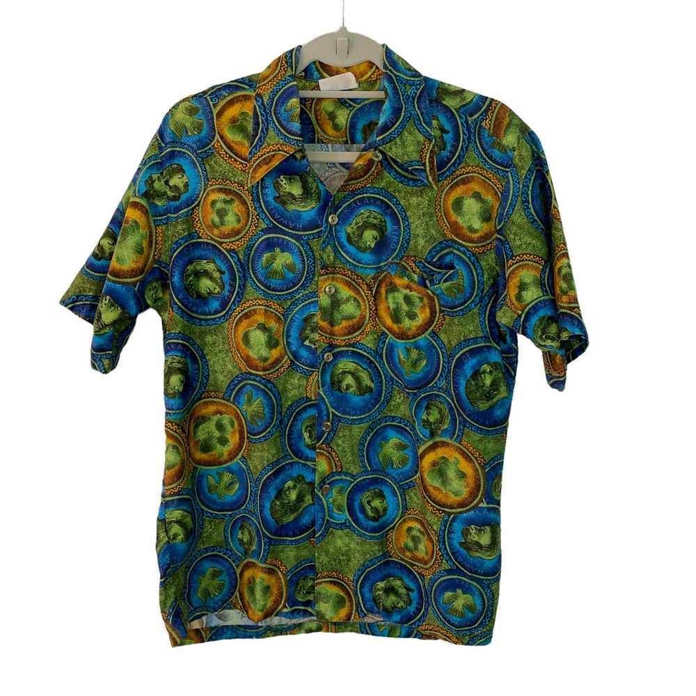 Vintage Barefoot In Paradise Mens Hawaiian Shirt … - image 9